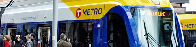 Close Up of Metro Train